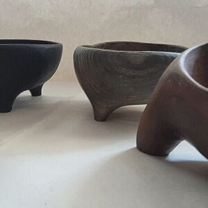 Cuencos de madera artesanales