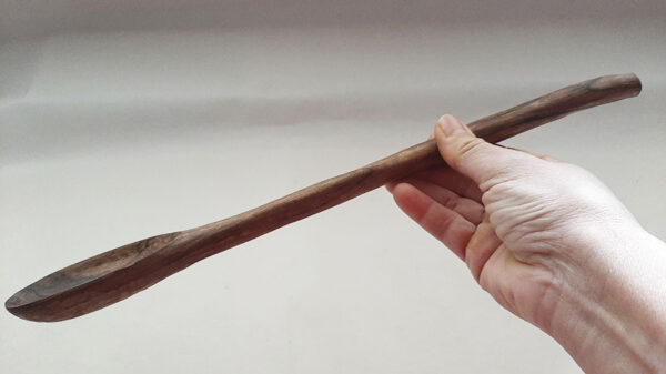 Cuchara madera de nogal. Long - Imagen 5