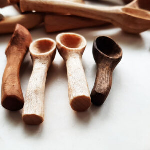 Mini cucharas maderas variadas