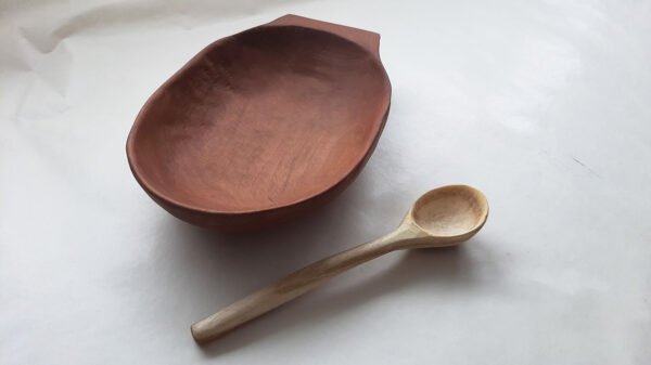 Pan cuenco madera cerezo - Imagen 6