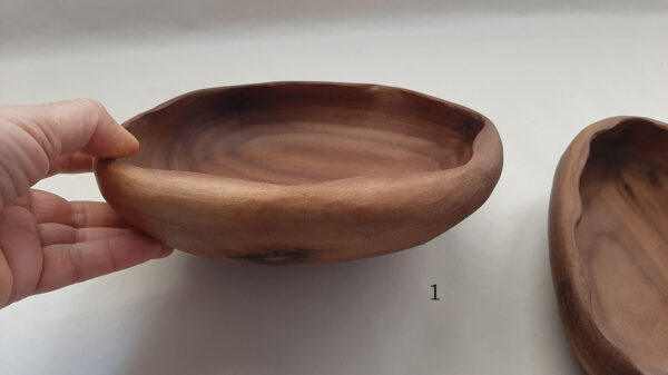 Cuenco madera nogal americano. Ondas - Imagen 4