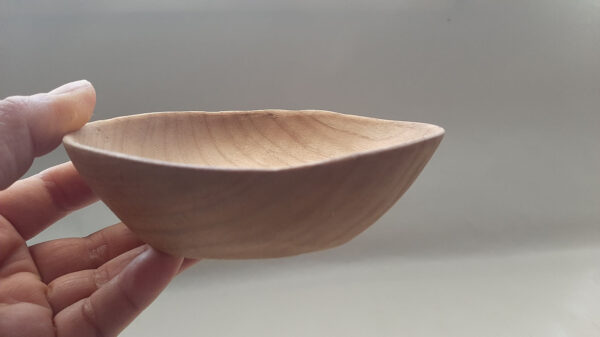 Plato madera castaño natural - Imagen 3