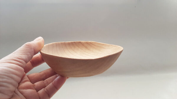 Plato madera castaño natural - Imagen 4