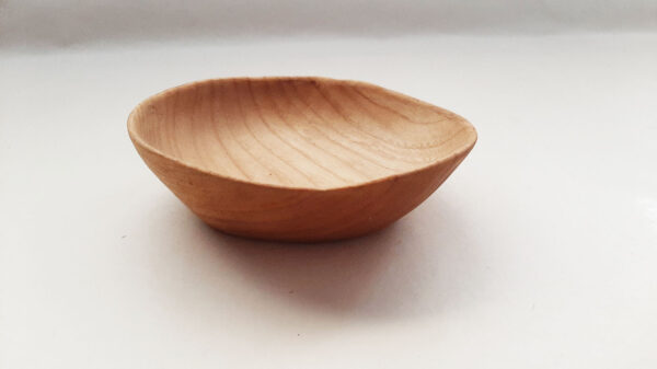 Plato madera castaño natural - Imagen 5
