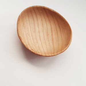 Plato madera castaño natural