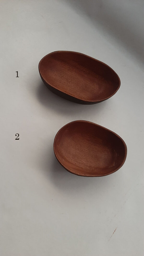 Cuenco de madera caoba. Bicolor - Imagen 2