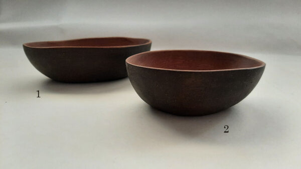 Cuenco de madera caoba. Bicolor - Imagen 4