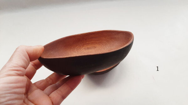 Cuenco de madera caoba. Bicolor - Imagen 5