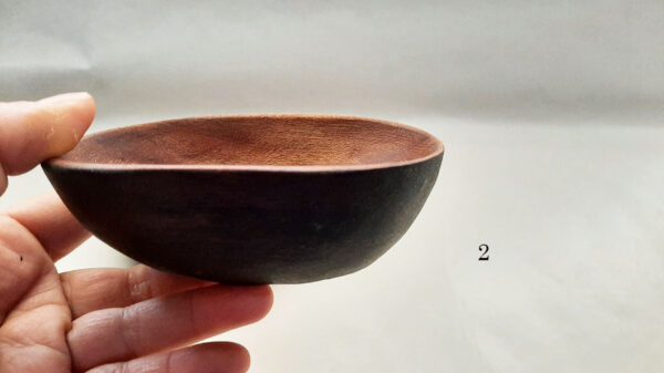Cuenco de madera caoba. Bicolor - Imagen 6
