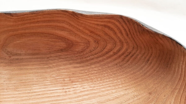 Cuenco ensaladera madera castaño. Ondas - Imagen 6