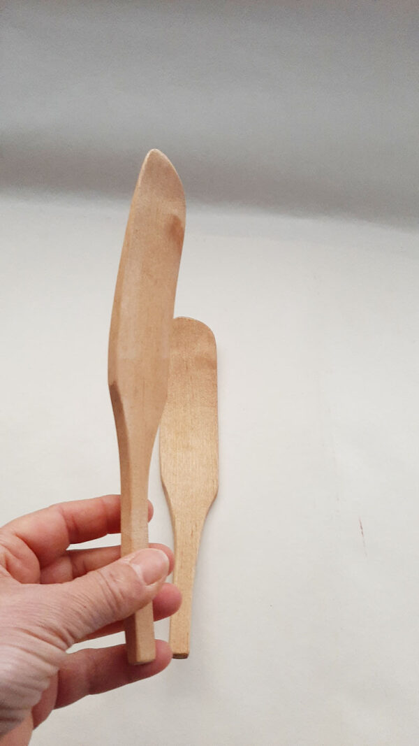 Espátula madera abedul artesana