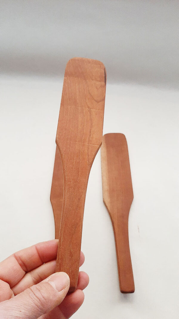 Espátula madera cerezo artesana - Imagen 3