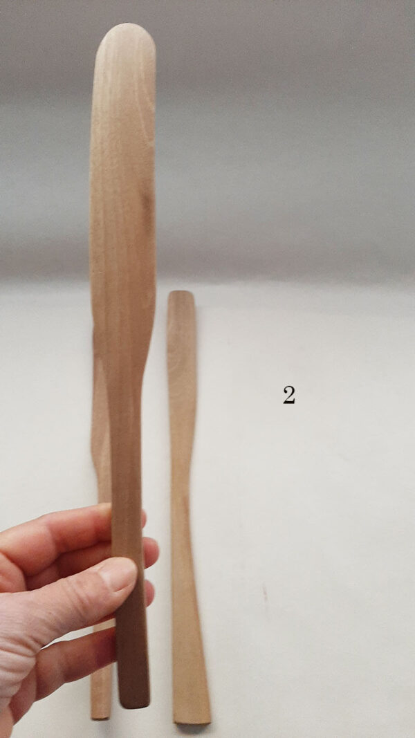Espátula madera nogal artesana - Imagen 3