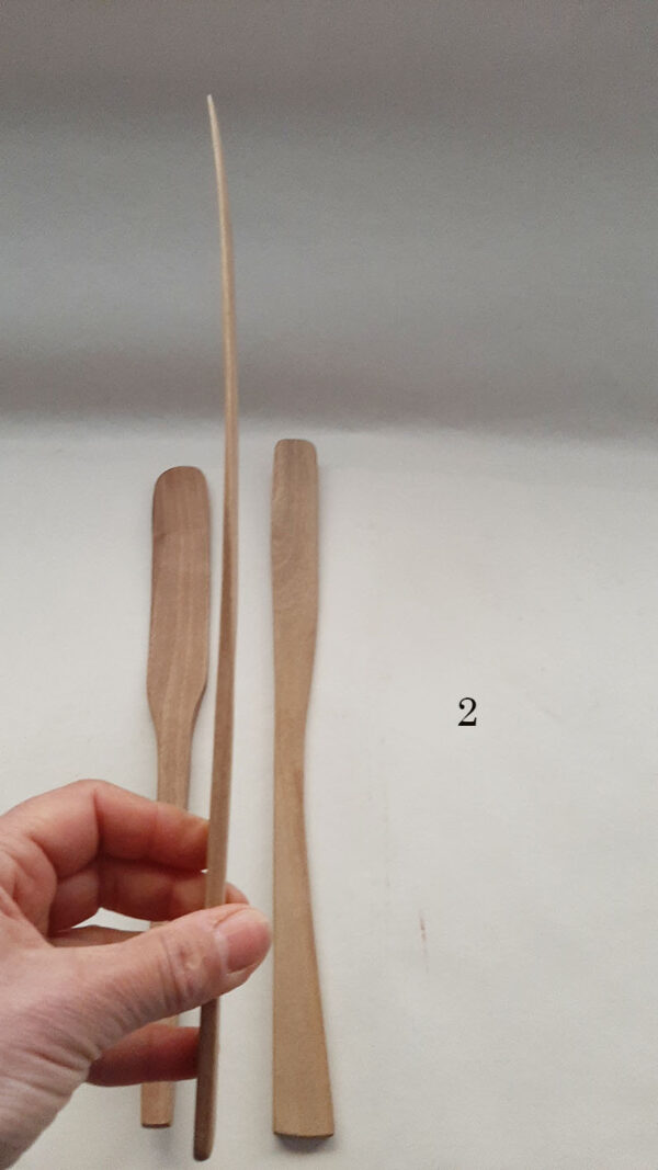 Espátula madera nogal artesana - Imagen 4