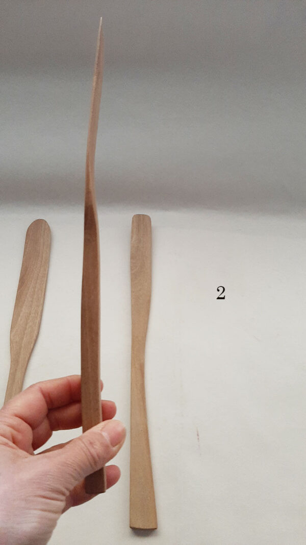 Espátula madera nogal artesana - Imagen 6