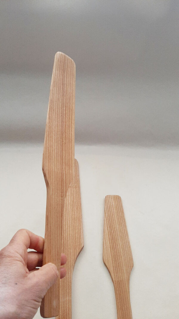 Espátula madera fresno artesana - Imagen 3