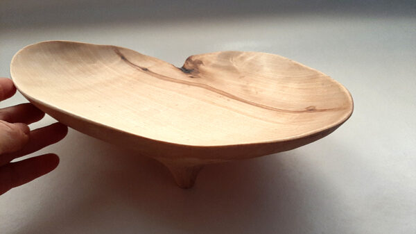 Plato Hoja madera abedul - Imagen 5