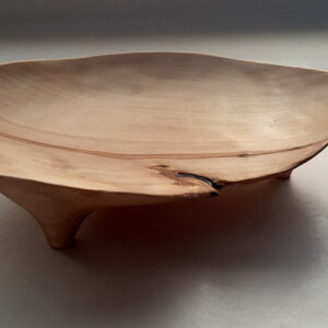 Plato Hoja madera abedul