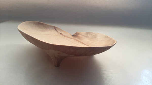 Plato Hoja madera abedul - Imagen 2
