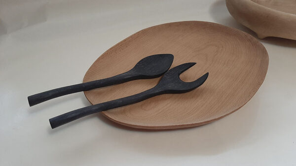 Juego cubiertos ensalada BI-Ebo. Madera de castaño - Imagen 7
