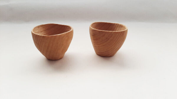 Mini cuenco madera castaño. Natural - Imagen 2