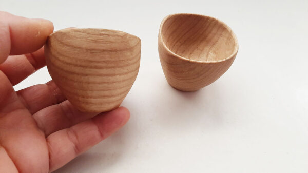 Mini cuenco madera castaño. Natural - Imagen 3