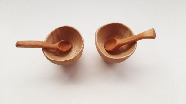Mini cuenco madera castaño. Natural - Imagen 5