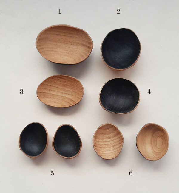 Mini cuenco madera castaño
