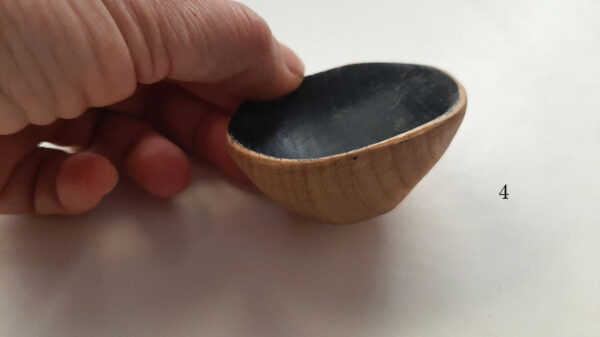 Mini cuenco salero madera. Castaño semiebo - Imagen 6