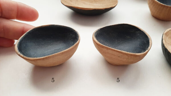 Mini cuenco salero madera. Castaño semiebo - Imagen 7