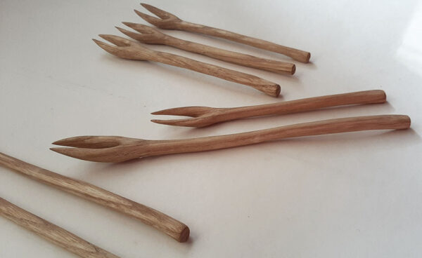Pincho madera de castaño. Dúo - Imagen 4