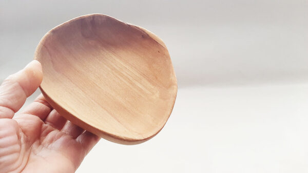 Plato madera abedul natural - Imagen 3