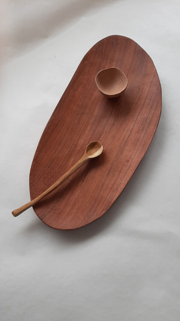 Plato madera jatoba largo - Imagen 5