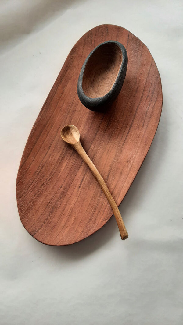 Plato madera jatoba largo - Imagen 6