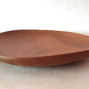 Plato madera de cerezo grande y natural