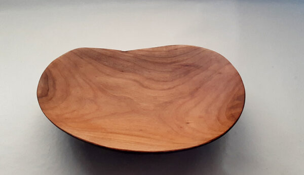 Plato madera cerezo español. Modelo semiebo - Imagen 4