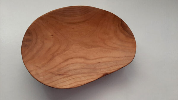 Plato madera cerezo español. Modelo semiebo - Imagen 2