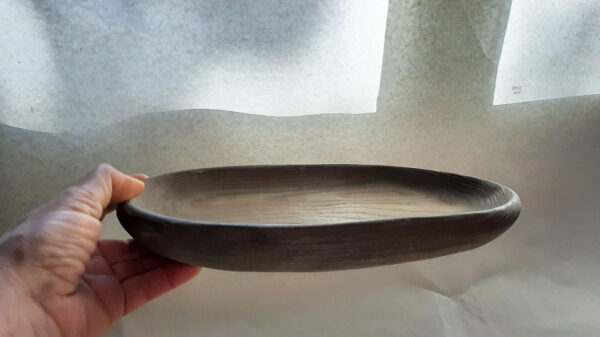 Plato madera fresno oscuro - Imagen 3