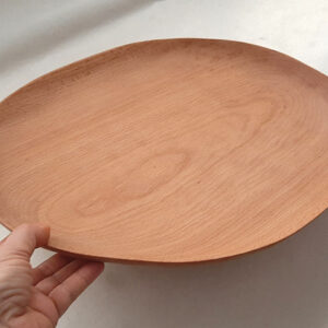 Plato madera de haya Grande y natural