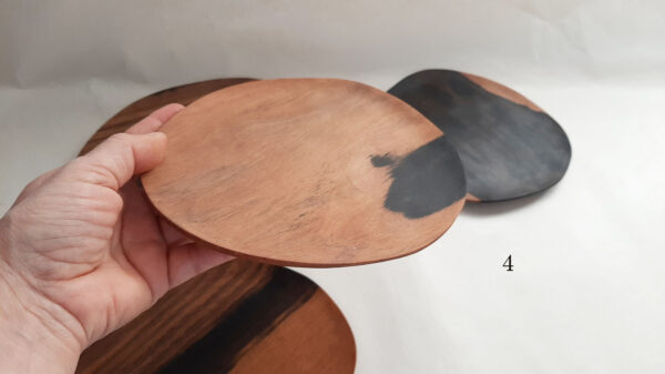 Plato madera ébano grande - Imagen 8