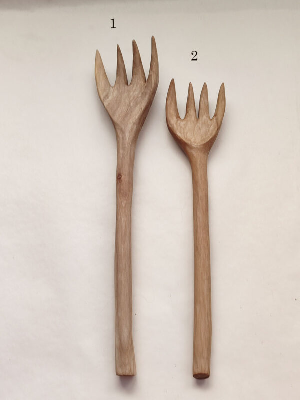 Tenedor madera nogal español I - Imagen 2