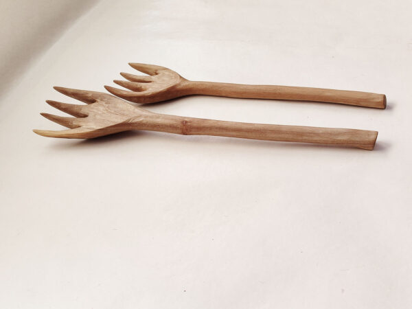 Tenedor madera nogal español I - Imagen 3