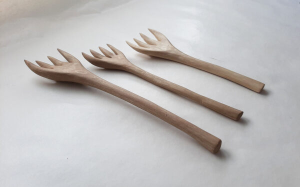 Tenedor de madera nogal II - Imagen 3