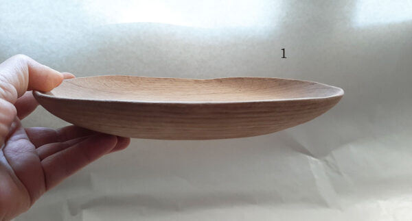 Plato madera de roble. Tres formas - Imagen 6