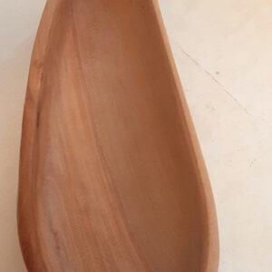 Cuenco madera amedul largo. LONG
