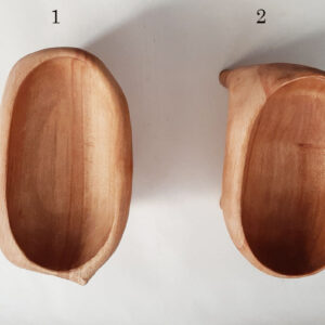 Cuenco trípode madera abedul