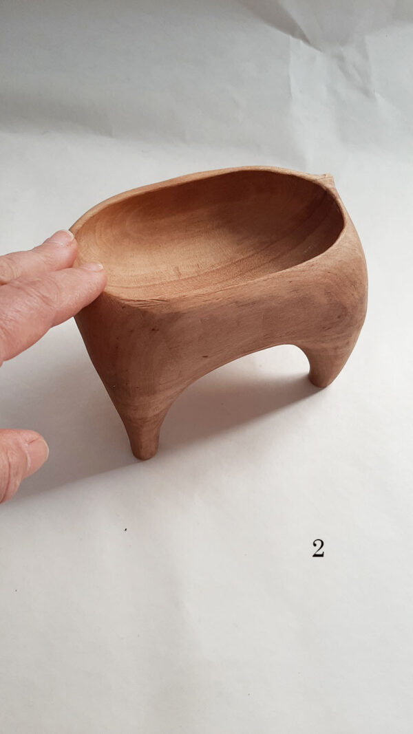 Cuenco trípode madera abedul - Imagen 14