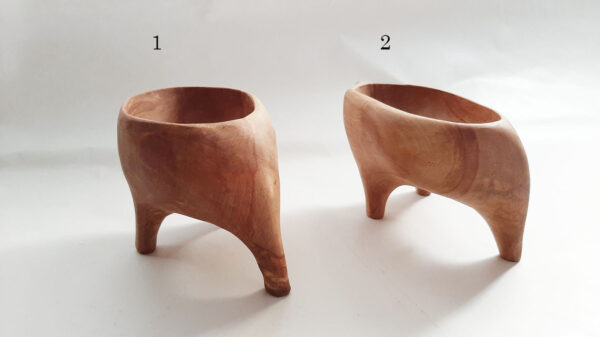 Cuenco trípode madera abedul - Imagen 2