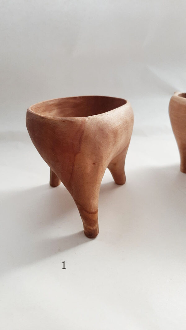 Cuenco trípode madera abedul - Imagen 6