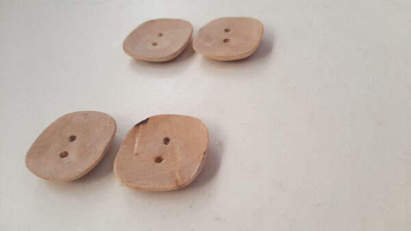 Juego botones madera arce